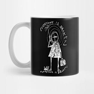 Planet Telex Illustrated Lyrics Mug